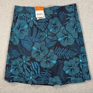 Rip Skirt Maui Moonlight Swimsuit Cover Up Wrap Women's Medium Blue Hibiscus New